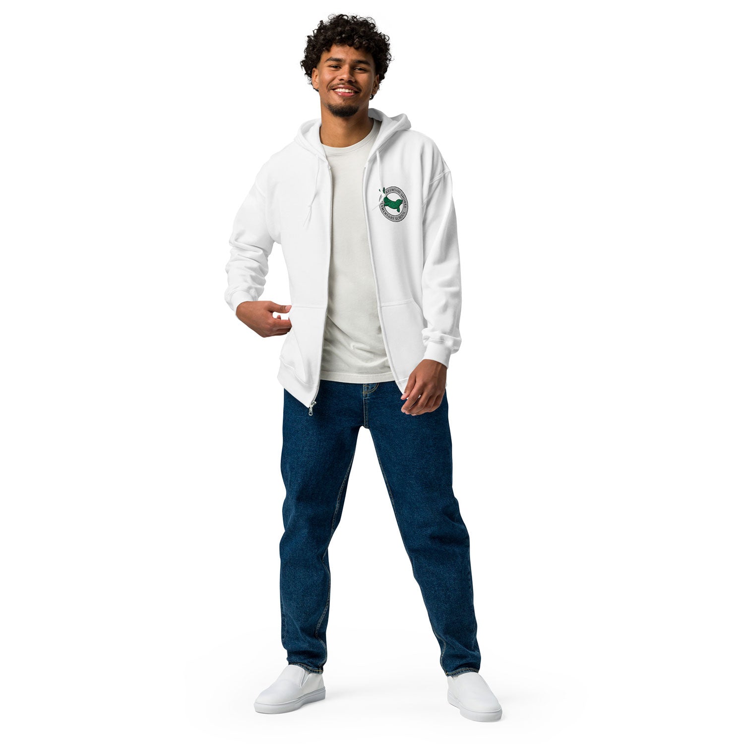 RSES Embroidered Logo Adult Full Zip Hoodie